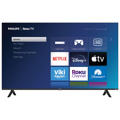 Philips 50" 4K UHD HDR LCD Direct Lit Roku Smart TV - 2023