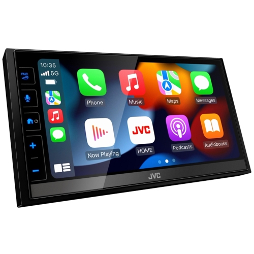 JVC - Récepteur Multimédia Numérique Avec Écran Tactile de 6.8", Contrôle Bluetooth, Pour Voiture, Noir