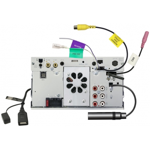 JVC - Récepteur Multimédia Numérique Avec Écran Tactile de 6.8", Contrôle Bluetooth, Pour Voiture, Noir