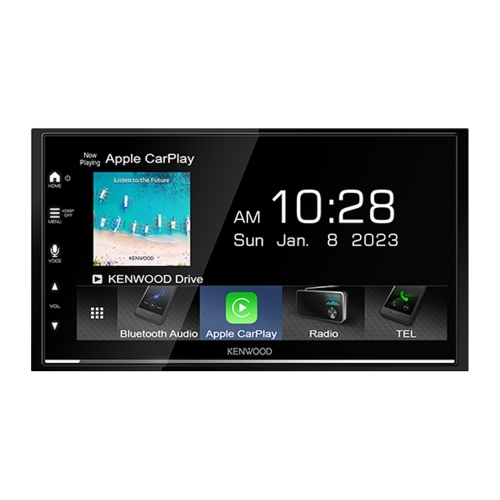 Kenwood - Récepteur Multimédia Numérique avec Écran de 6.8" et Bluetooth 5.0, pour Voiture, Noir