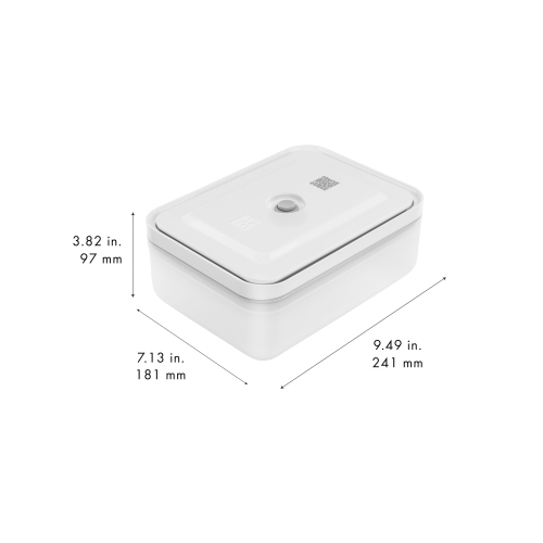 ZWILLING Fresh & Save Vacuum Fridge Box, Plastic, Semitransparent-Grey