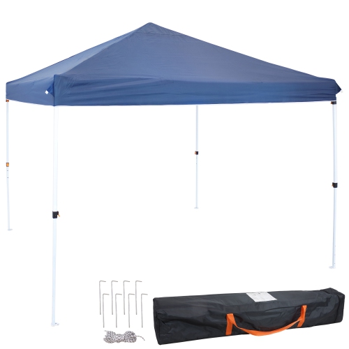 SUNNYDAZE DECOR  Sunnydaze Standard Pop-Up Canopy With Carry Bag - 12 Ft X 12 Ft - In Blue