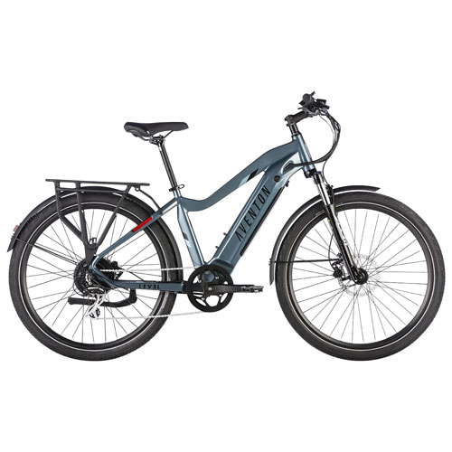 Aventon Level.2 500W Electric City Bike with up to 96km Battery Life - Medium - Glacier