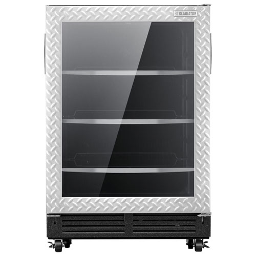 Gladiator 25" 5.4 Cu. Ft. Under the Counter Refrigerator - Silver Tread