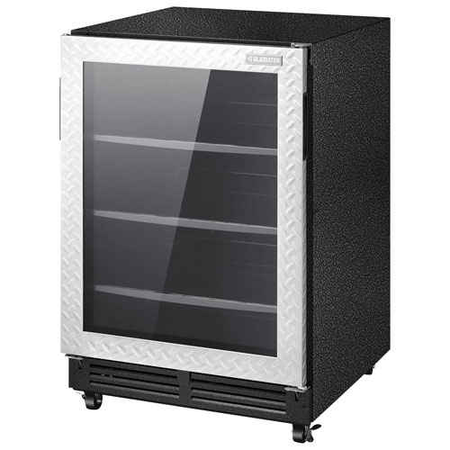 Gladiator 25" 5.4 Cu. Ft. Under the Counter Refrigerator - Silver Tread