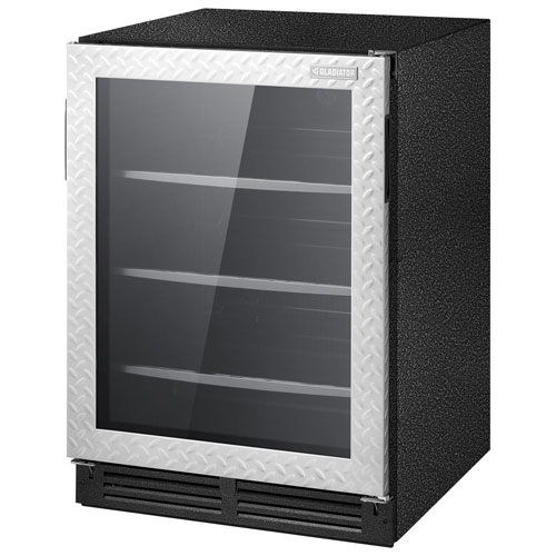 Gladiator 25" 5.4 Cu. Ft. Under the Counter Refrigerator - Silver Tread