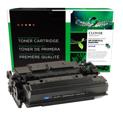 Clover Imaging Group Remanufactured Black Toner Cartridge for HP CF287X --Refurbished Excellent