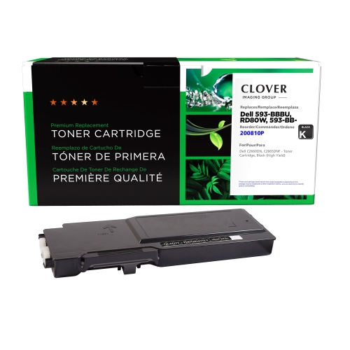 CLOVER IMAGING (Refurbished Excellent) -  Group Black Toner Cartridge for Dell C2660 - (200810P)