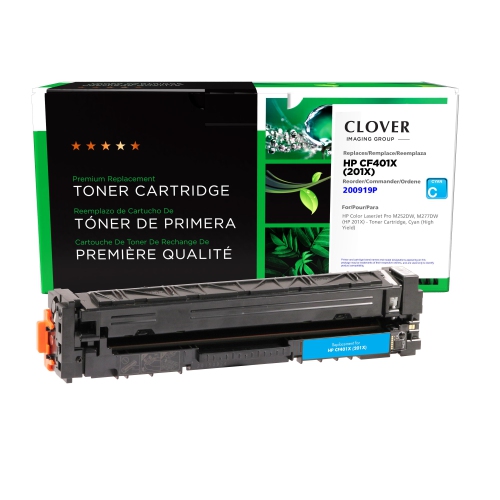 CLOVER IMAGING  (Refurbished Excellent) - Group Toner Cartridge for HP 201X - (200919P) In Cyan