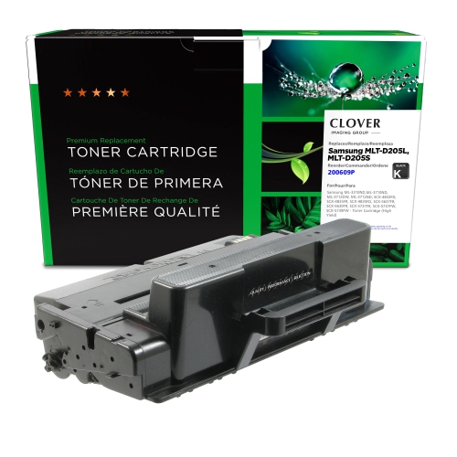 Clover Imaging Group Remanufactured Black Toner Cartridge for Samsung MLT-D205L/MLT-D205S --Refurbished Excellent