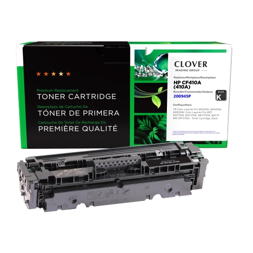 CLOVER IMAGING  Group Remanufactured Toner Cartridge for HP 410A - (200945P)-Refurbished Excellent In Black