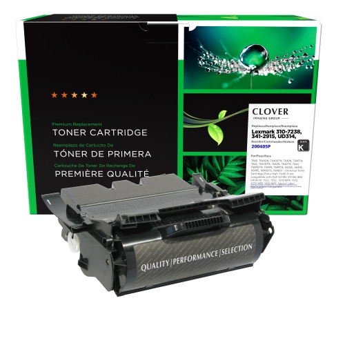 Clover Imaging Group Remanufactured Black Toner Cartridge for Lexmark T640/T642/T644/T646/X642/X644/X646 --Refurbished Excellent