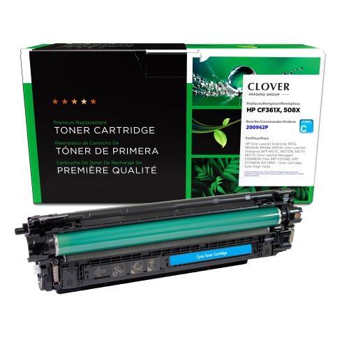 Clover Imaging Group Remanufactured Cyan Toner Cartridge for HP 508X --Refurbished Excellent