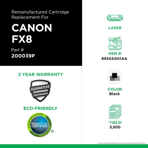 Refurbished - Clover Imaging Group Black Toner Cartridge for Canon S35/FX8 - (200039P)