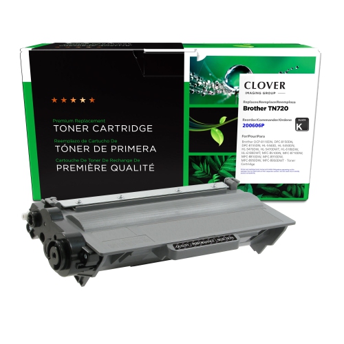 CLOVER IMAGING  Refurbished (Excellent) - Group Toner Cartridge for Brother Tn720 - (200606P) In Black