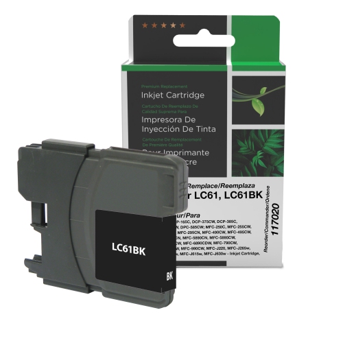 CLOVER IMAGING  Group Remanufactured Ink Cartridge for Brother Lc61 - (117020)-Refurbished Excellent In Black