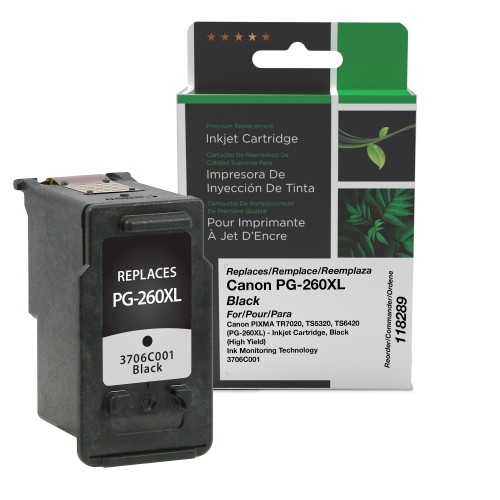 Clover Imaging Group Remanufactured Black Ink Cartridge for Canon PG-260XL -