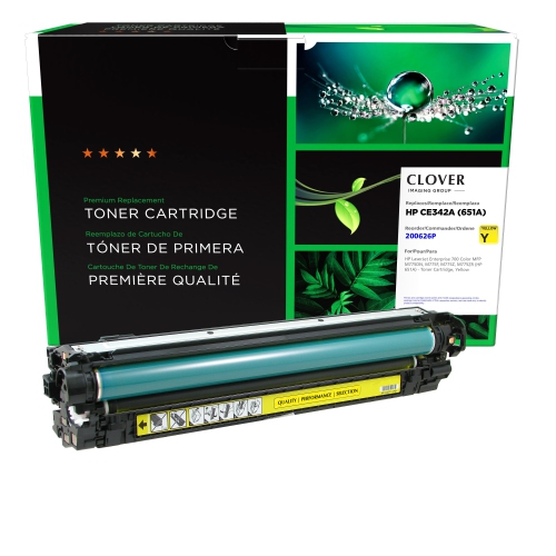 CLOVER IMAGING  Group Remanufactured Toner Cartridge for HP 651A - (200626P)-Refurbished Excellent In Yellow