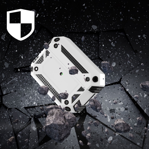 XCRS Full Body Protective Anti-Drop Cover Hardshell with Carabiner, Dual Layered Slim Design Case for Apple Airpods Pro