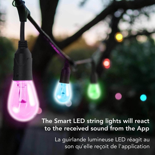 Smart Outdoor 12 Light Bulbs LED String