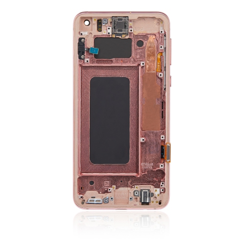 Replacement OLED Assembly With Frame Compatible For Samsung Galaxy S10E (Flamingo Pink) by ESOURCE PARTS - Refurbished condition - Image 4
