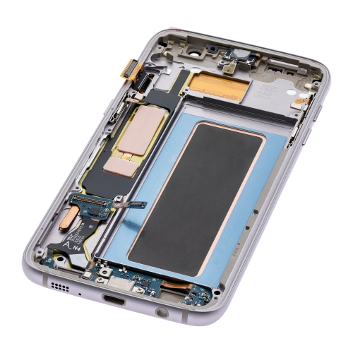 Refurbished - Replacement OLED Assembly With Frame Compatible For Samsung Galaxy S7 Edge (All US Models / G935A) (Gold Platinum)