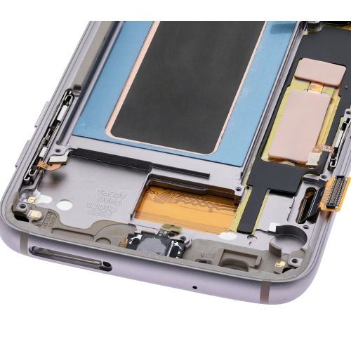 Refurbished - Replacement OLED Assembly With Frame Compatible For Samsung Galaxy S7 Edge (All US Models / G935A) (Gold Platinum)