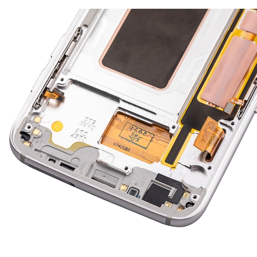 Replacement OLED Assembly With Frame Compatible For Samsung Galaxy S7 Edge (International / G935F) (Silver) by ESOURCE PARTS - Refurbished condition - Image 3