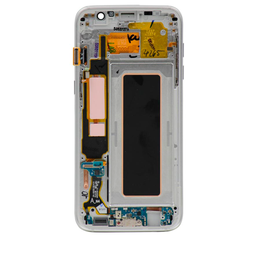 Replacement OLED Assembly With Frame Compatible For Samsung Galaxy S7 Edge (International / G935F) (Silver) by ESOURCE PARTS - Refurbished condition - Image 7