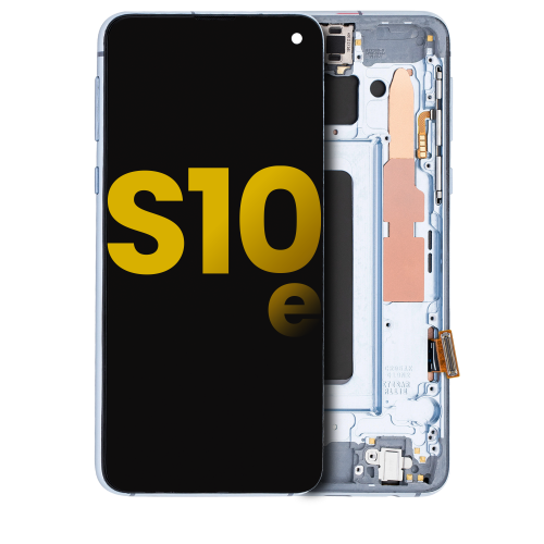 Replacement OLED Assembly With Frame Compatible For Samsung Galaxy S10E (Prism Blue) by ESOURCE PARTS - Refurbished condition - CA$181.03