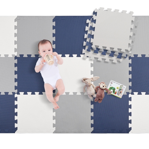 18 Pcs Puzzle Baby Playmats EVA Foam Exercise Mat, Portable Crawling Floor  Mats for Kids Toddler, 1.62 Sqm