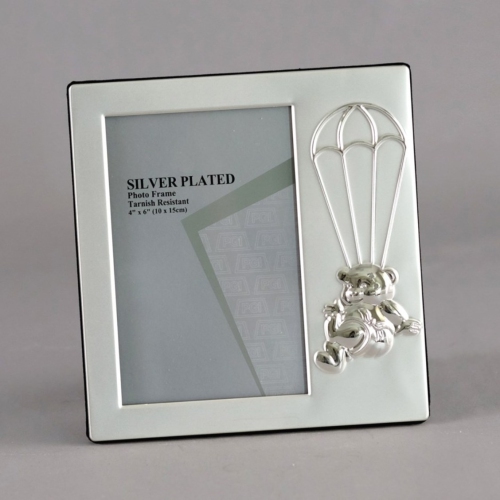 Bear Parachute Silver Photo Frame 4x6''
