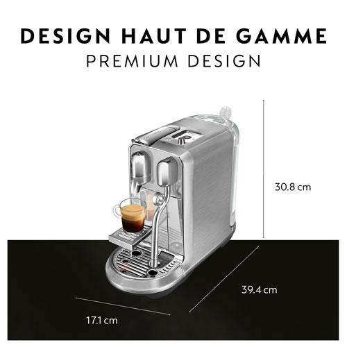Machine à expresso Nespresso Creatista Plus Pod par Breville - Acier inoxydable brossé