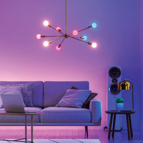 Nanoleaf Essentials Matter A19 60W Smart LED Light Bulb - 3 Pack - White & Colour