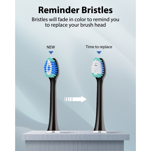 MySmile Electric Toothbrush for Adults, Rechargeable Sonic Electronic Toothbrush with 6 Bbrush Heads and Travel Case, 2 Mins 5 Modes Smart Timer,