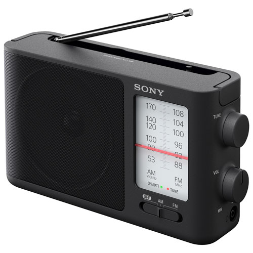 Sony ICF-506 Portable AM/FM Radio - Black | Best Buy Canada