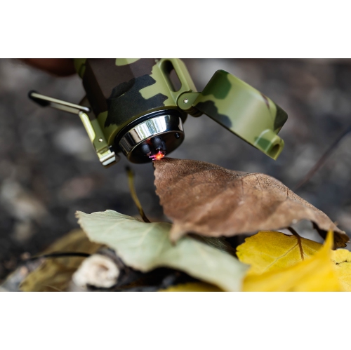 Survival USB Rechargeable Plasma Arc Lighter Waterproof LED Flashlight Electric Windproof Outdoor Camping Hiking Compact Wearable Lithium-Ion Battery