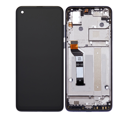 Replacement LCD Assembly With Frame For Motorola One Action (XT2013 / 2019) (Denim Blue) by ESOURCE PARTS - Refurbished condition - CA$143.62