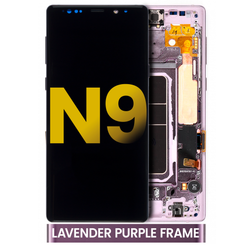 Replacement OLED Assembly With Frame Compatible For Samsung Galaxy Note 9 (Lavender Purple) by ESOURCE PARTS - Refurbished condition - Image 4