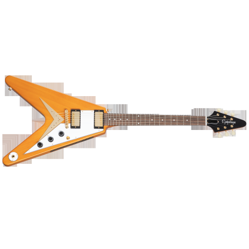 Epiphone Korina Flying V w/White Pickguard & Case