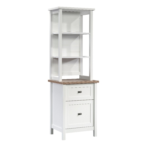 SAUDER  Cottage Road Engineered Wood Storage Tower In White Finish