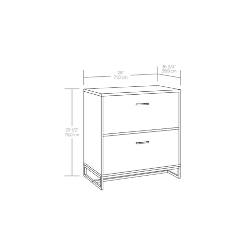 Sauder Tremont Row Engineered Wood Lateral File in Mystic Oak