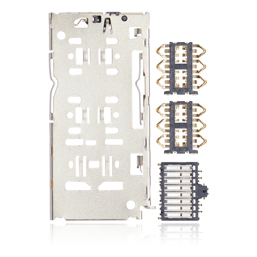 Replacement Sim Card Reader Compatible For Huawei Y5 / Y6 / Y7 / Y8 / Y9 (4 Piece Set)