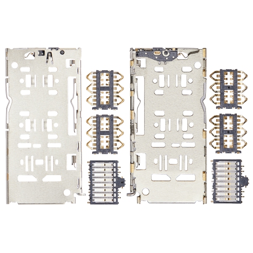 Replacement Sim Card Reader Compatible For Huawei Y5 / Y6 / Y7 / Y8 / Y9 (4 Piece Set)