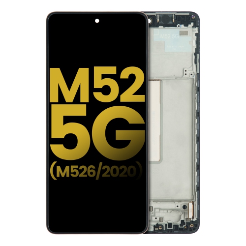 Replacement OLED Assembly With Frame Compatible For Samsung Galaxy M52 5G (M526 / 2021) (All Colors) by ESOURCE PARTS - Refurbished condition - Image 4