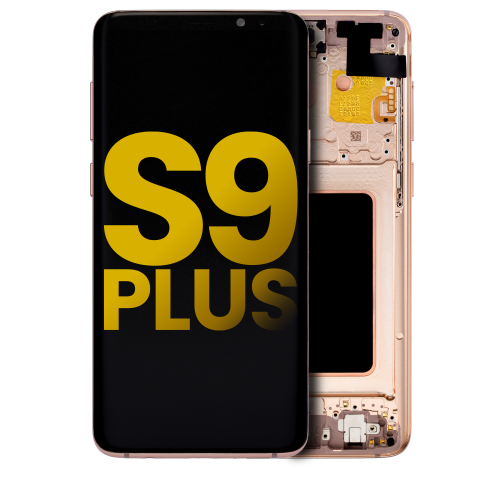 Replacement OLED Assembly With Frame Compatible For Samsung Galaxy S9 Plus (Sunrise Gold) by ESOURCE PARTS - Refurbished condition - Image 4
