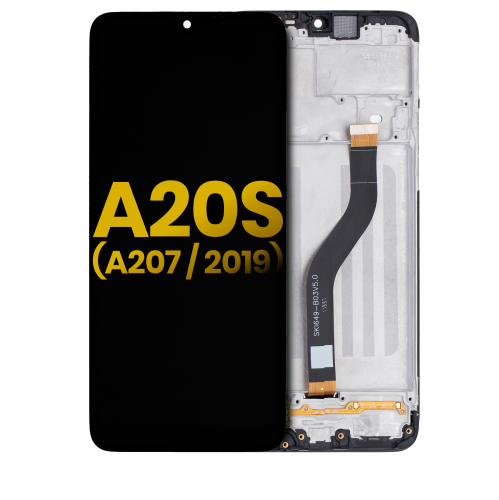 Replacement LCD Assembly With Frame Compatible For Samsung Galaxy A20S (A207 / 2019) (All Colors) by ESOURCE PARTS - Refurbished condition - Image 3