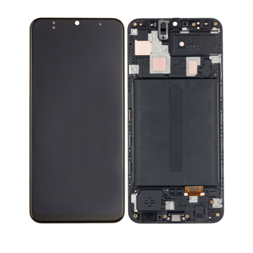 Replacement OLED Assembly With Frame Compatible For Samsung Galaxy A30 (A305 / 2019) (All Colors) by ESOURCE PARTS - Refurbished condition - CA$122.63