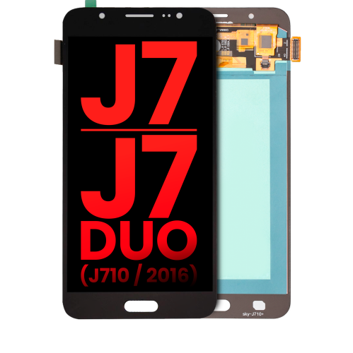 Replacement OLED Assembly Without Frame Compatible For Samsung Galaxy J7 / J7 Duo (Aftermarket Plus) (Black)