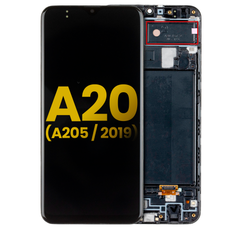 Replacement OLED Assembly With Frame Compatible For Samsung Galaxy A20 (A205 / 2019) (F Version) (All Colors) by ESOURCE PARTS - Refurbished condition - Image 4